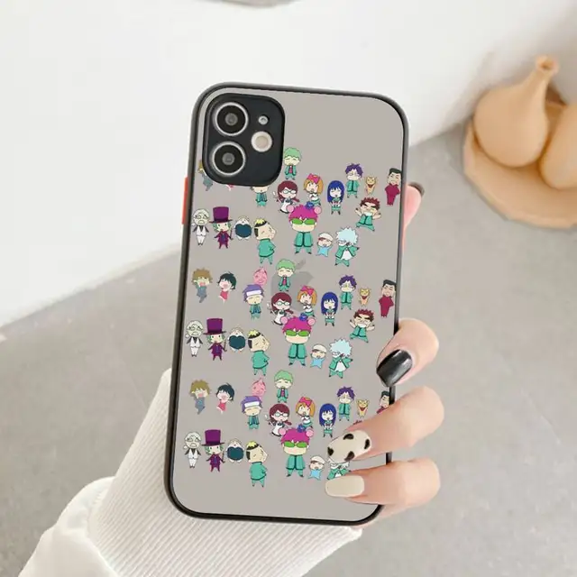 Japanese anime the disastrous life of saiki k Phone Case for iPhone 7 8 Plus X XR XS 11 12 pro MAX Translucent Matte Shockproof a11
