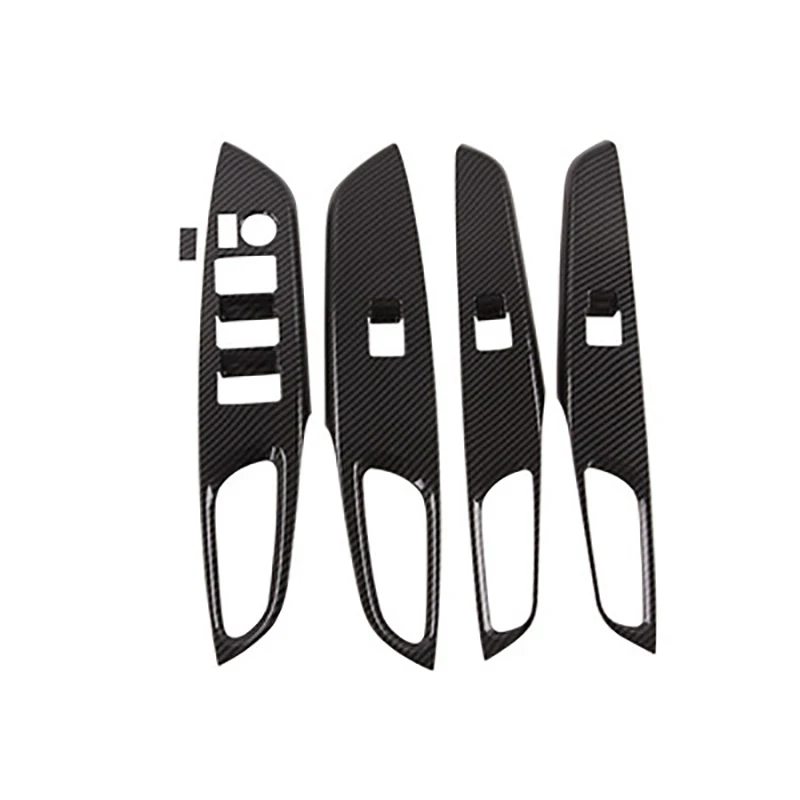 

Новинка-для Toyota Vios 2019 2020, стеклоподъемник из углеродного волокна для дверей и окон, панель управления переключателем, крышка, аксессуары для отделки