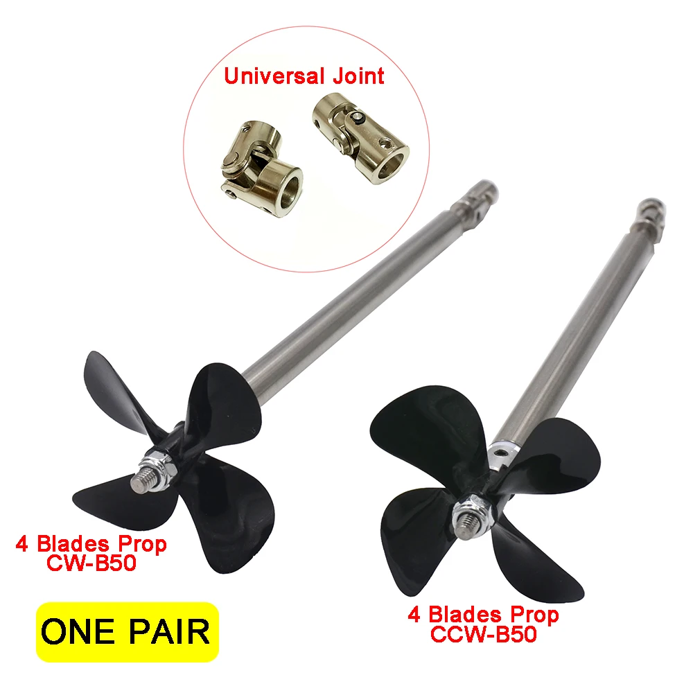 EVGATSAUTO Arbre D'Hélice Pour Bateau RC – Kit Transmission 4mm En Acier Inoxydable – Hélice 36mm – Pour Modèles De Navires