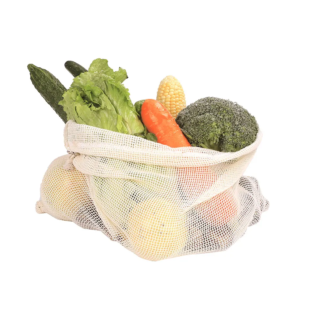 BMBY-9Pcs многоразовые хлопковые сумки для овощей для дома кухонные сетчатые сумки для хранения фруктов и овощей с кулиской машинная стирка