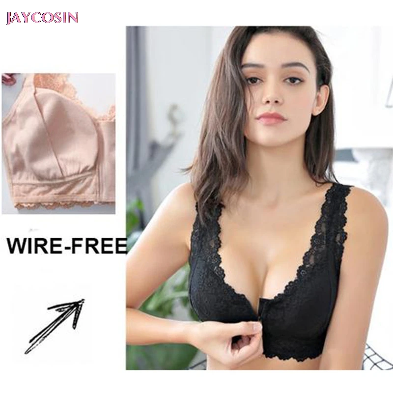 JAYCOSIN, большие размеры, кружевные бюстгальтеры для женщин, сексуальное белье, супер пуш-ап Пряжка, без косточек, бюстгальтер для сна