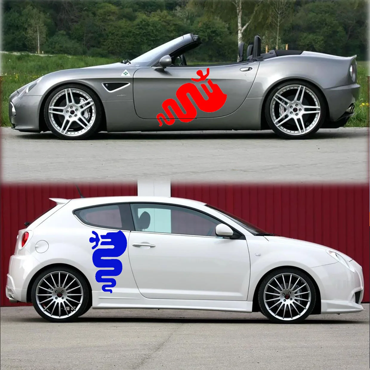 Наклейки для автомобиля виниловая пленка сделай сам наклейки Alfa Romeo MiTo Giulia Giulietta