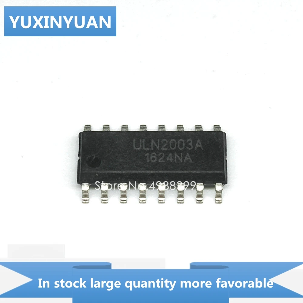 YUXINYUAN 10PCS/LOT ULN2003A ULN2003 ULN 2003A N2003 LN2003 SOP16 in stock | Электронные компоненты и