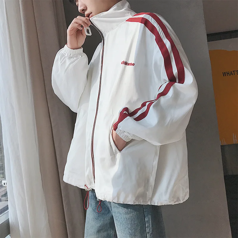 

2018 New Style Spring Coat Men Korean-style Students Loose-Fit Versatile Thin Jacket Baseball Uniform Trend Couple Clothes