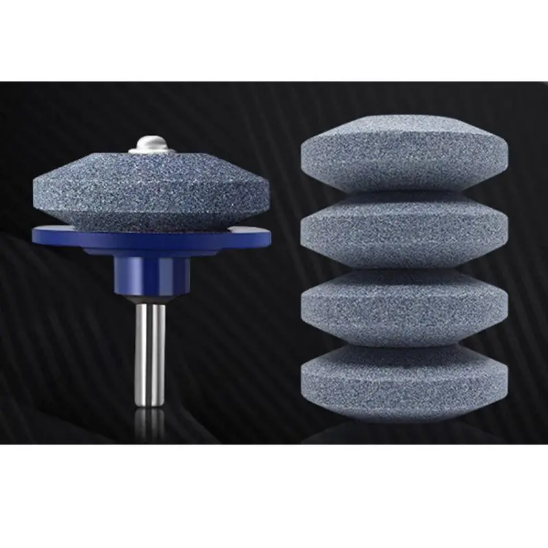 Universal Lawn Mower Blade Lawnmower Sharpener Grinder Wheel Stone Grinding Tool