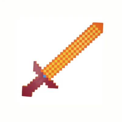 Новейший дизайн Размеры 45 см Minecrafted голубой бриллиант меч мягкой eva игрушки из пеноматериала меч серый Кирка для детей, игрушки для детей - Color: MY062202
