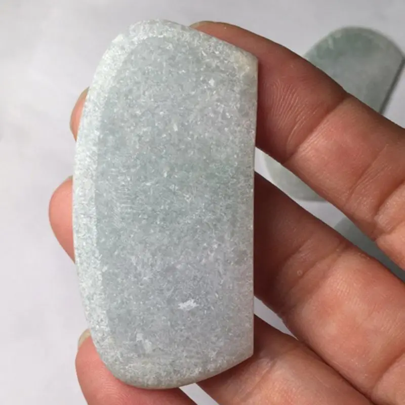 Jade Gua Sha скребковый массажный инструмент, натуральный Jade Guasha Board
