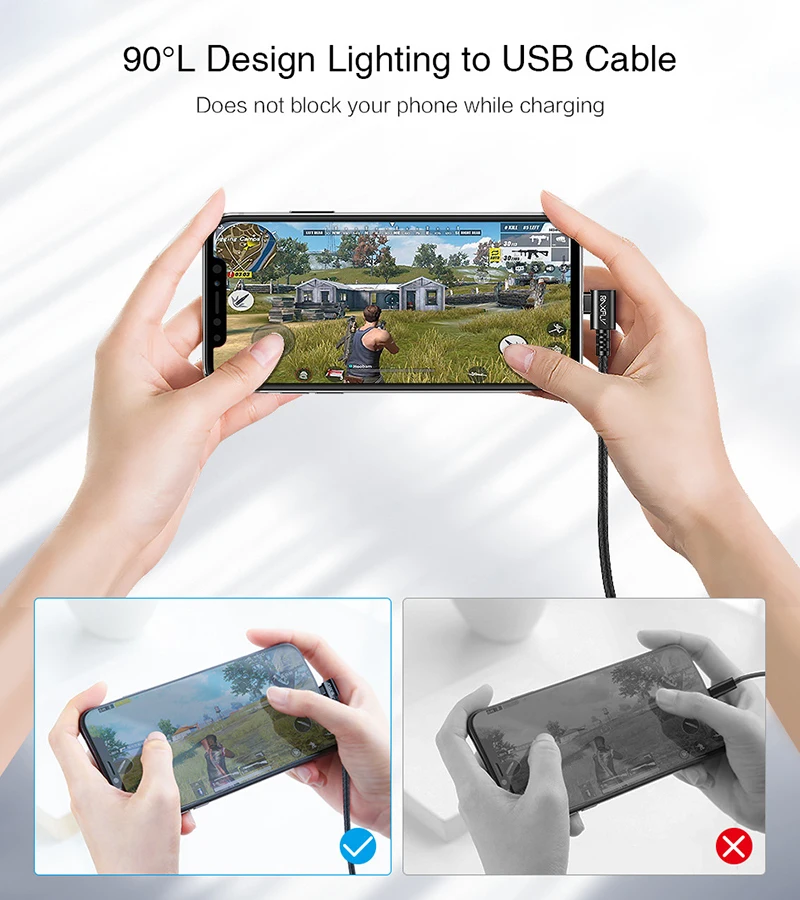 USB raxfly кабель для iPhone XR Xs Max 8 7 Plus 2.4A Быстрая зарядка локоть Зарядное устройство USB кабель для передачи данных для мобильного телефона провод