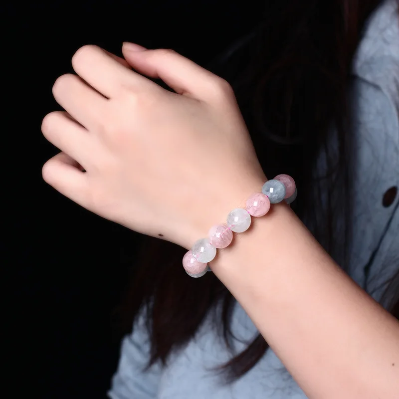 Nature Morganite Stone Bracelets for Women Fashion Multicolor Stone Bracelet Jewelry Pulsera Energy Reiki Crystal Yoga Bracelet - Image 2