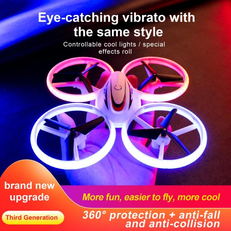 3dr solo remote charger RC Mini Quadcopter Colorful Light RC Drone Remote Control Aircraft Radio Control  Altitude Hold Helicopter Children Toys Gift camoro quadcopter drone with camera