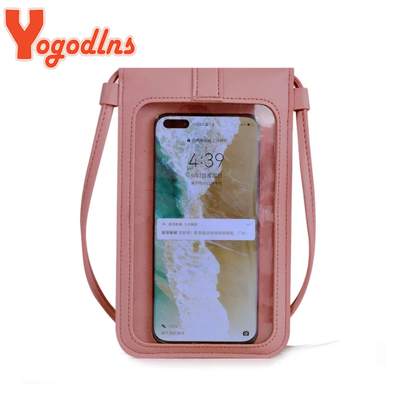 Yogodlns Mobile Phone Bag Women PU Leather Shoulder Bag Phone Bag for Universal Phone Cash Female Single Crossbody Handbags 4
