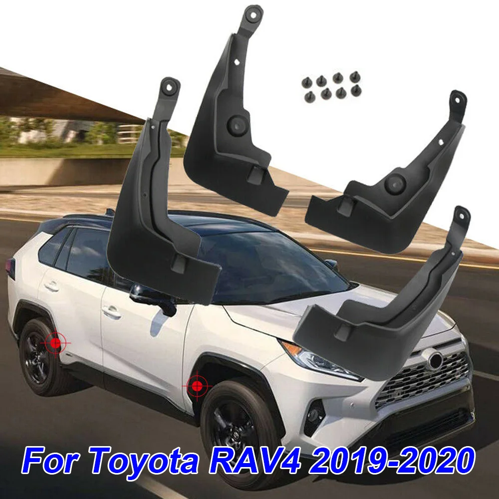 Для Toyota RAV4- автомобильные черные Брызговики крыло аксессуары 4 шт