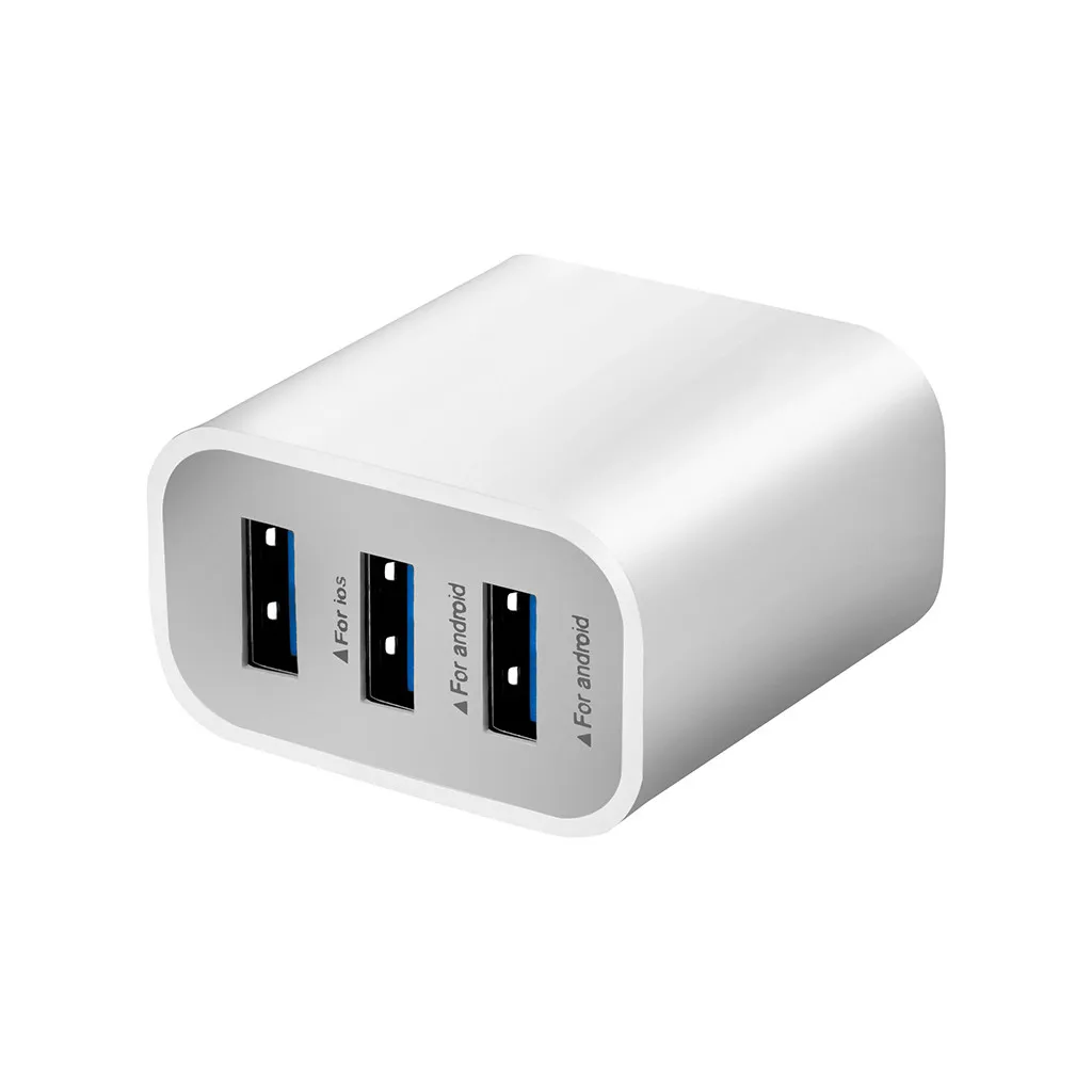 3 порта 3.1A USB выход настенное зарядное устройство мульти порт США штекер Путешествия адаптер питания для Apple iPhone samsung Android мобильных телефонов