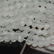 Натуральный чистый и круглый кальцит Свободные Круглые бусины 6 мм, 8 мм, 10 мм-с покрытием поверхности обработки