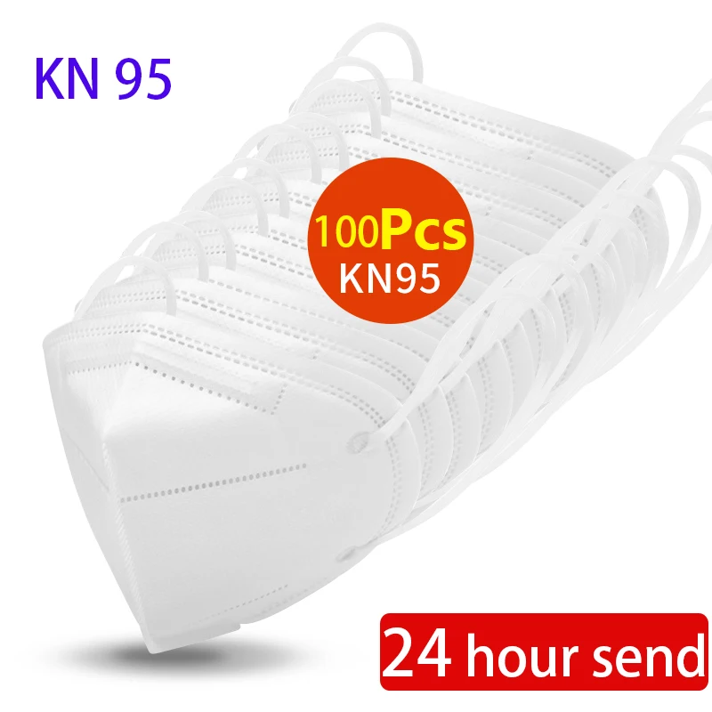 

KN95 FFP2 Mask Protective Anti-Dust Masks Mouth Face Mask Protection N95 Level Mask 95% Filtration Individual Packs In Stock