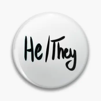 

He They Badges on a Backpack Anime Icons Pins Badge Decoration Brooches Metal Badges For Clothes Bag DIY Gifts