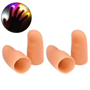 

4PCS Super Bright Thumb Light Super Soft Light Dance Magic Glow Finger Light Magic Prop for Performance