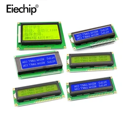 Tela de lcd para arduino, 1602a 2004 5v, com luz negra, azul/amarelo verde, com placa adaptadora iic/i2c