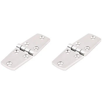 

2Pcs Boat Marine Flush Door Hinges 4inch X1.5inch Aisi 316 Stainless Steel Hinges Boat Accessories Marine