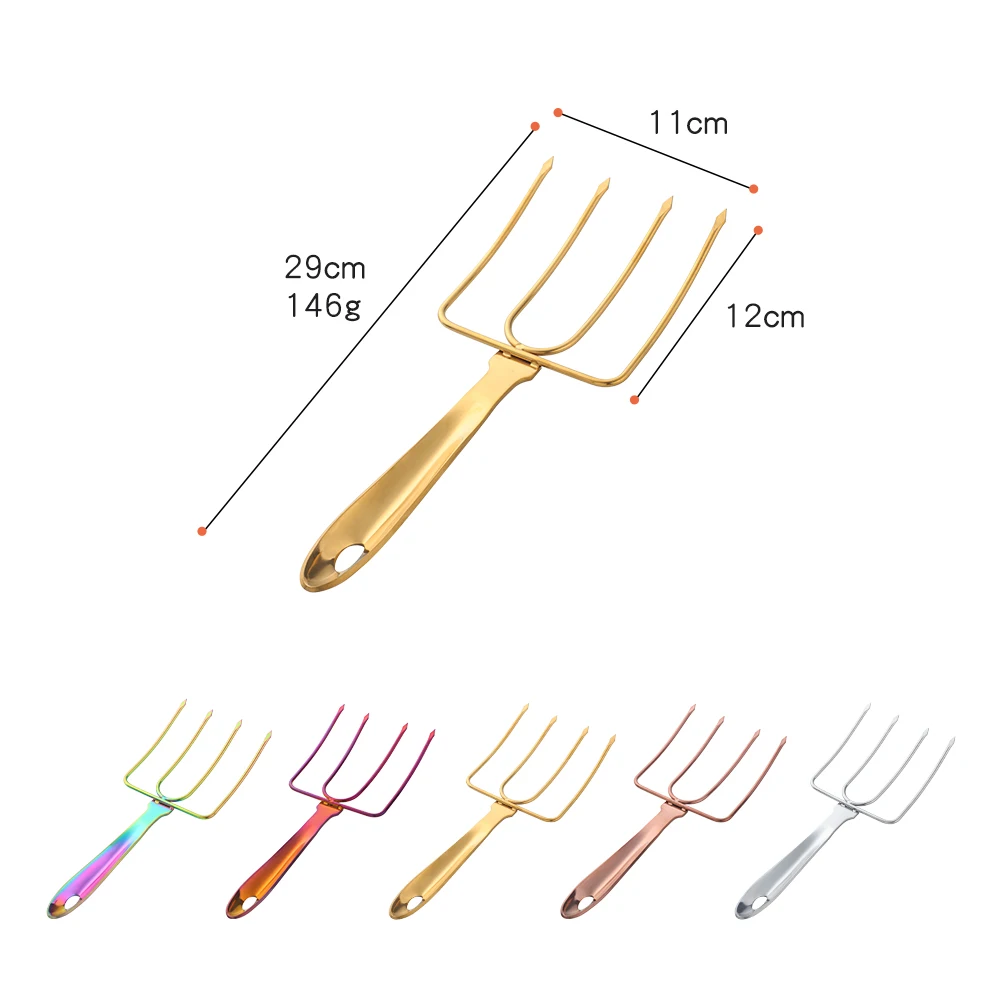 1/2PCS Stainless Steel Turkey Poultry Lifters Forks Roast Ham Chicken Meat Claws