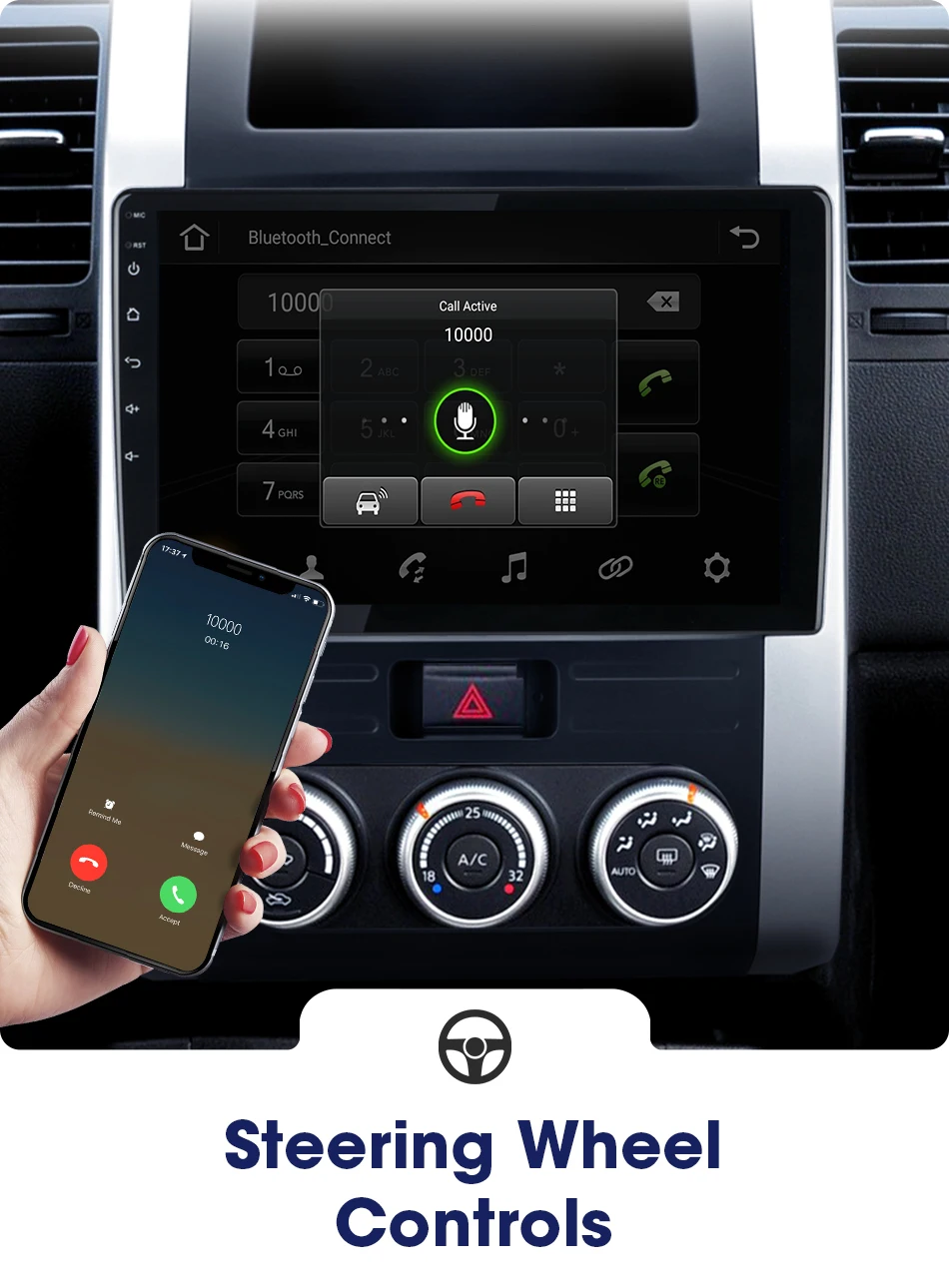10," Android 8,1 автомобильный Радио Мультимедиа Видео плеер навигация gps для Nissan X-Trail XTrail X Trail T32 T31 Qashqai 2008-2012