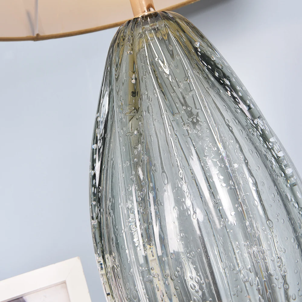 Бесплатная доставка глазурованная Хрустальная настольная лампа для гостиной