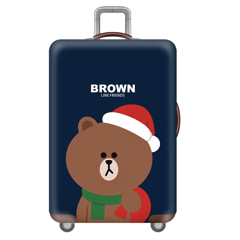 16 Luggage cover Рождественский Чехол для багажа с животными, уплотненный чехол для чемодана для путешествий, эластичные Защитные чехлы для багажа, 18-32 дюйма, аксессуары для путешествий - Цвет: 16 Luggage cover