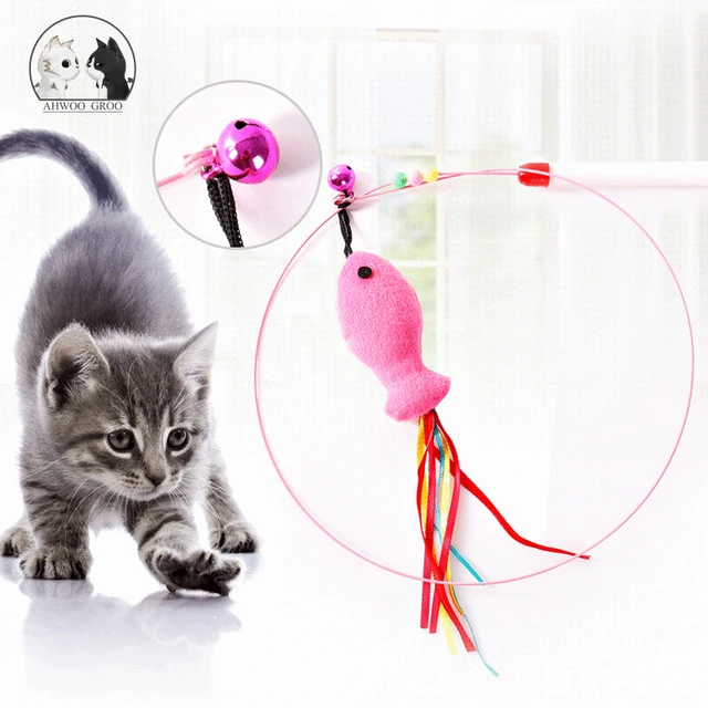 Cat Teaser Interactive Toy Rod, Teaser Cats Feathers