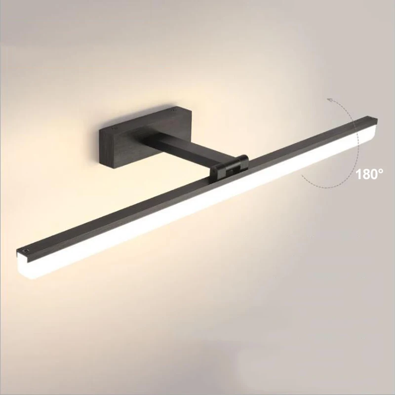 Zerouno LED wall light for bathroom vanity mirror lamp aluminum acrylic 40cm 50cm for picture sconce home waterproof makeup 12W