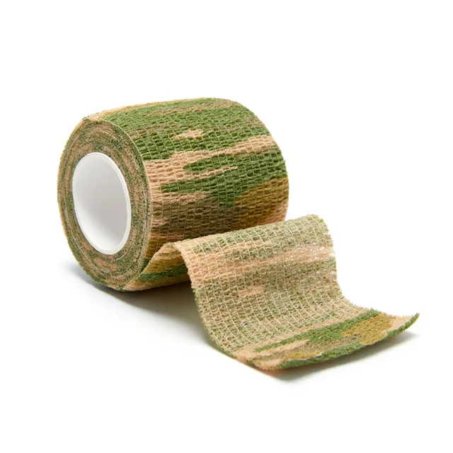 4.5m Camouflage Elastic Bandage Hunt Disguise Elastoplast Wrap Tape Self Adhesive Sports Protector Ankle Knee Finger Arm Bandage I