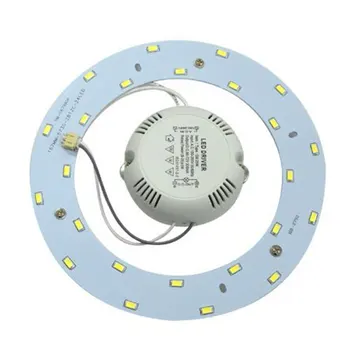 

Durable Modified Patch Easy Install Adjustable Lightweight Ceiling Light Practical Board Home Round Lamp Panel 24LED Accessories