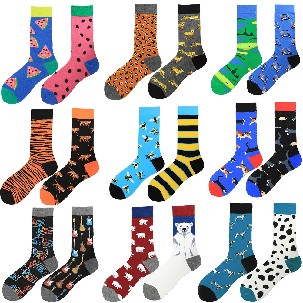 

Colorful candy color ab matching socks for men and women couple socks cute and interesting college dormitory trend fashion socks