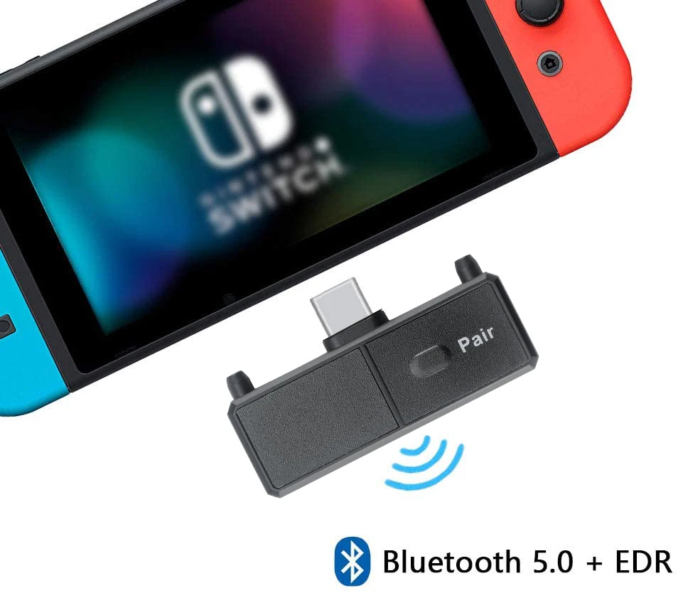 Беспроводной адаптер AIXXCO Bluetooth 5 0 EDR A2DP SBC USB C Type с низкой задержкой для коммутатора