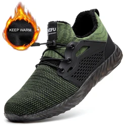 Chaussures de travail de sécurité pour hommes, baskets de protection à bout en acier, Anti écrasement, Construction, chaudes 
