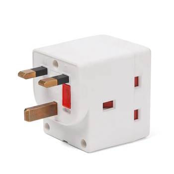 

4types 3 Way 3 Pin Adaptor Converter 13 A Three Socket Power Socket Wall Socket Household Multi Plug UK Electrical Equipment