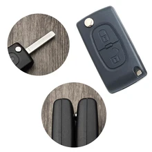 

Car Key Cover Remote Control Flip With Two Buttons Key Shell Fob For 308 207 307 3008 5008 807 For Citro-en C2 C3 C4 C5