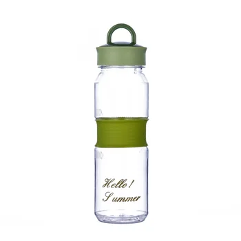 

Transparent Plastic Water Bottles Outdoor Sport Personalized Travel Workout Botellas De Plastico Para Agua Drinkware EC50SH