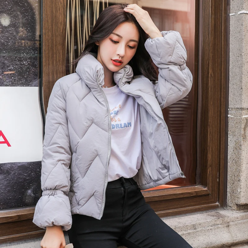 

TDATMS 2019 new down jacket Down jacket, female winter, warm and portable Women's short cotton jacket