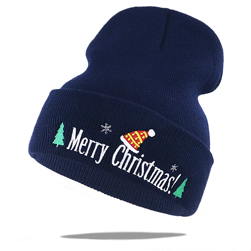 2019 подарок на Новый год Рождество вязаные головные уборы skullies beanie шляпа хлопок