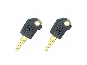 

2x Key Heavy Equipment Ignition Loader Dozer Key For Caterpillar 5P8500 CAT Free Shipping