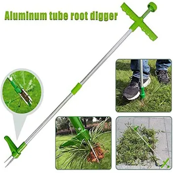 

Portable Long Handled Lightweight Claw Weeder Durable Manual Outdoor Stand Up Lawn Weed Grass Puller Root Remover Garden Tool
