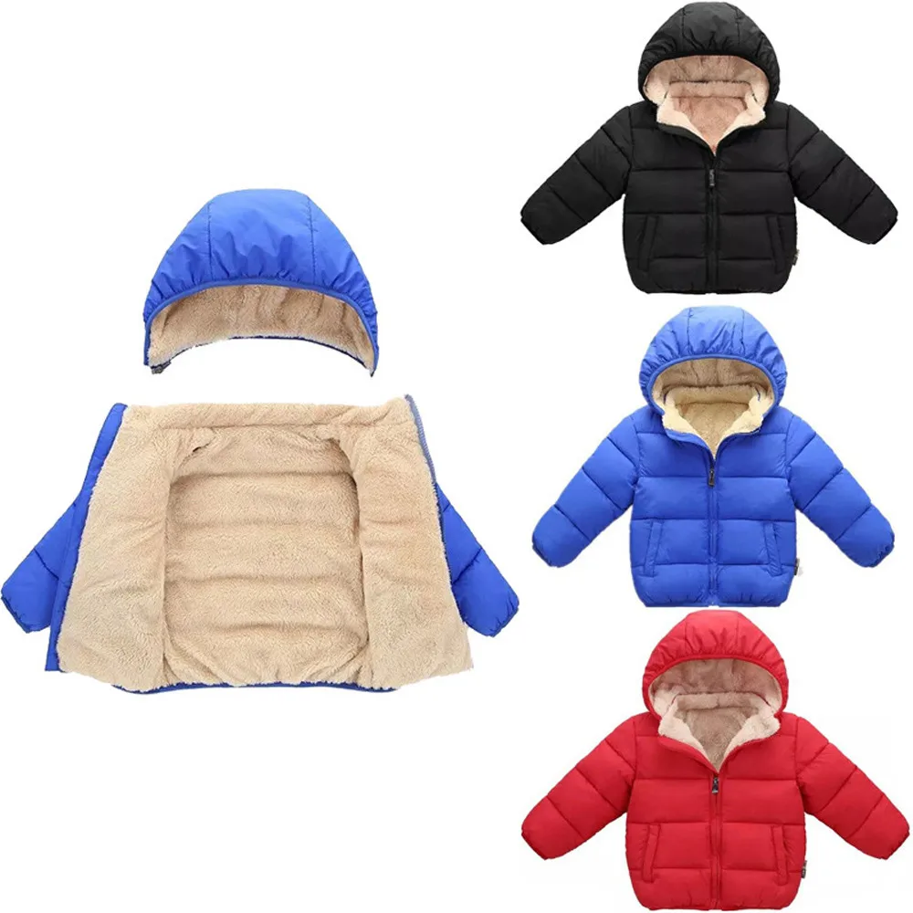 

Kids Coats Jacket Baby Girl Boy Winter Hooded Coat Cloak Jacket Thick Warm Outerwear Clothes Fashion Winter Warm Costume