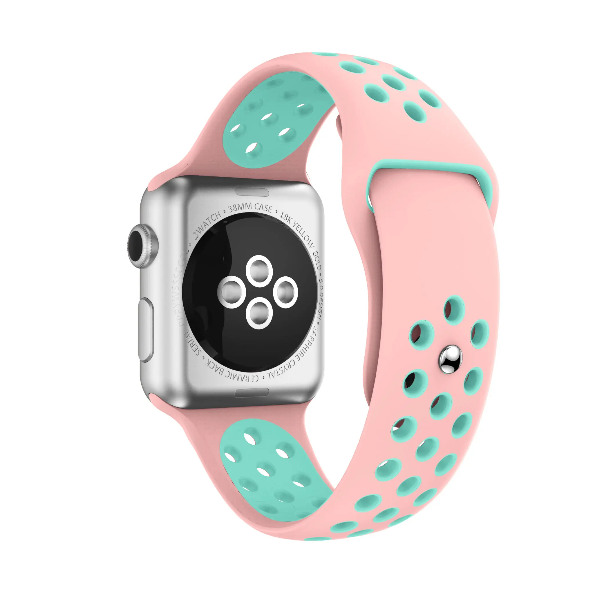 

Yayuu Silicon Sports Strap For Apple Watch Series 4/3/2/1 wrist bands 42mm/38mm Breathable hole watchbands Bracelet Accessories