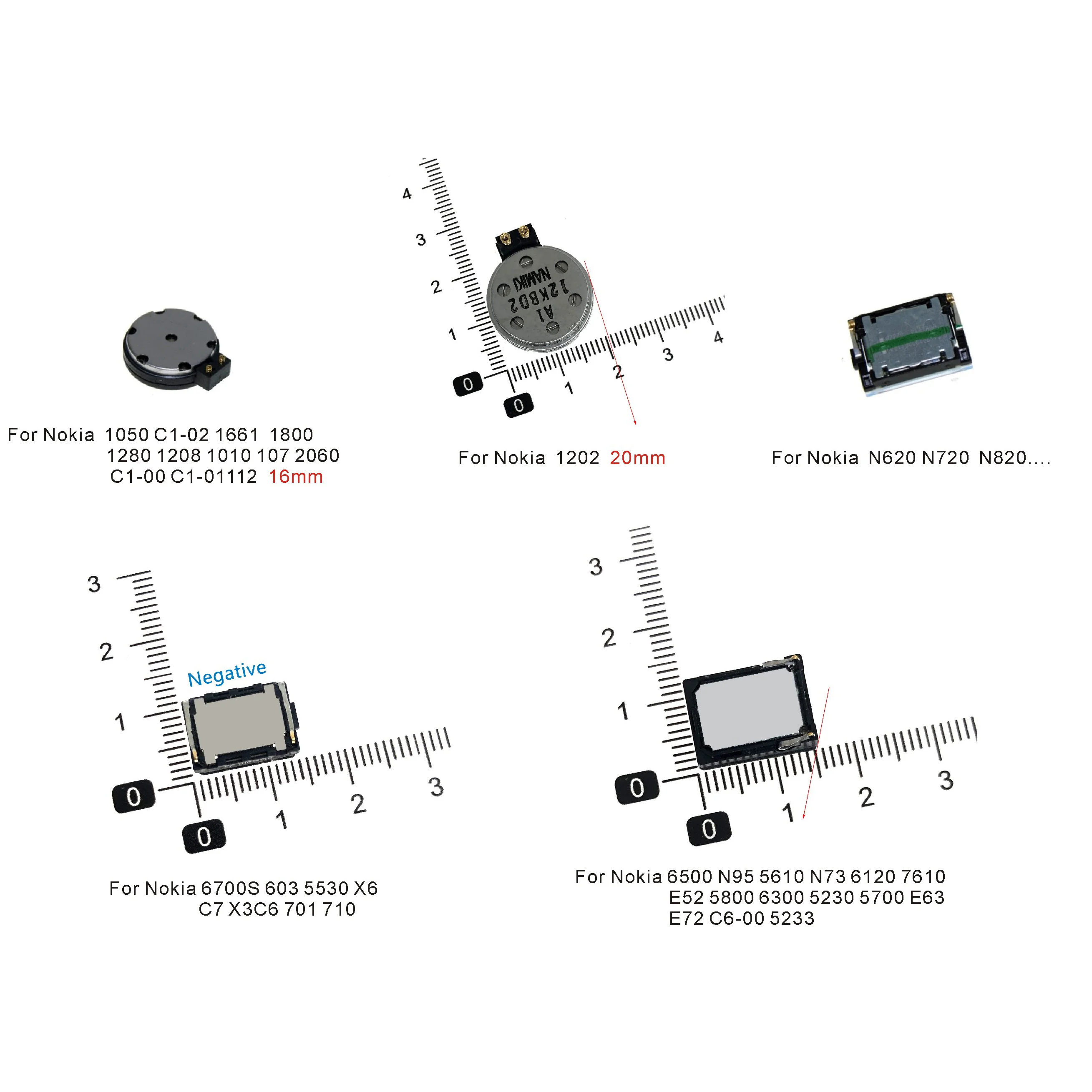 Altoparlante Interno Buzzer Suoneria Parti Di Ricambio Per Nokia C1 1280 105 108 107 1616 5800 5230 N95 E52 6120 E71 E65 X Lumia 630