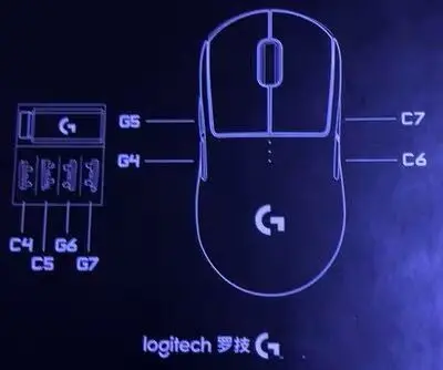 left buttonsG4 G5 for logitech wireless mouse