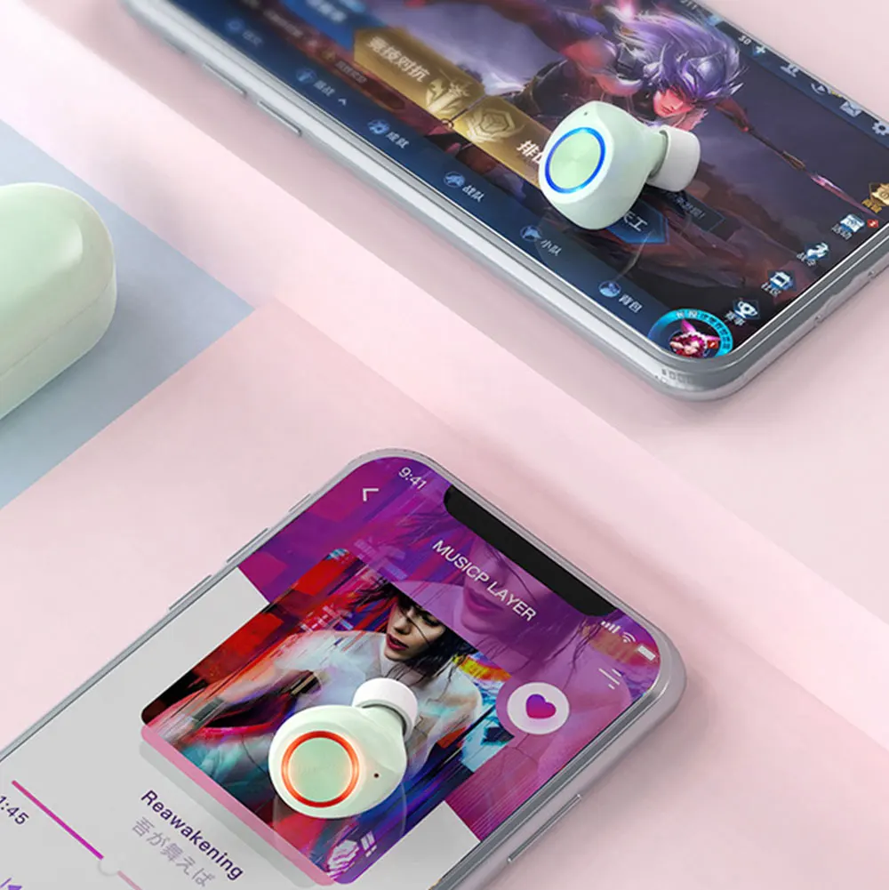 TW60 портативный Bluetooth 5,0 TWS наушники беспроводные bluetooth наушники мини спортивные наушники с двойным микрофоном игровая гарнитура телефон