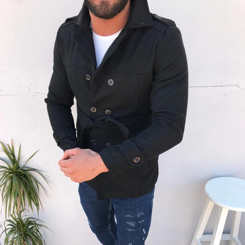 4 цвета Для мужчин Повседневное модная верхняя одежда мужской сплошного с