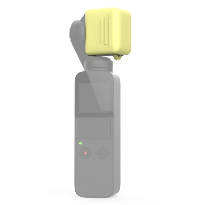 Силиконовая Защитная крышка объектива для DJI OSMO Pocket - Цвет: Желтый цвет