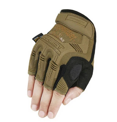 FREE SOLDIER Мужские тактичекие износостойкие и противоскользящие альпинистские перчатки для поездок Особенный нейлон - Цвет: wolf brown(half)