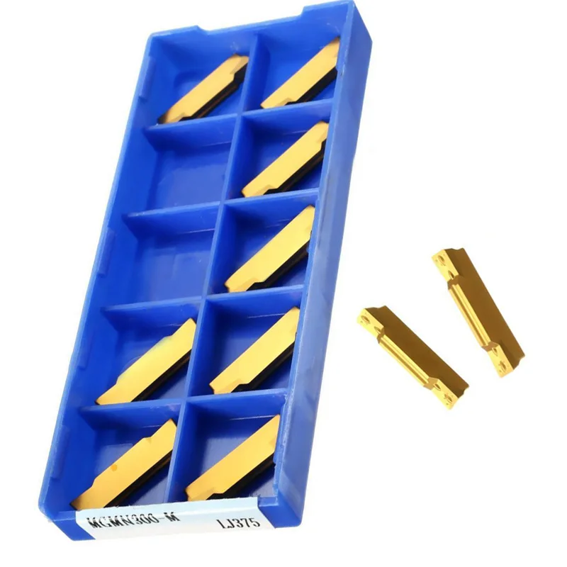 

Lathe MGEHR2020-3 Tool Holder 10x MGMN300 Blades Inserts Grooving Parting Wrench